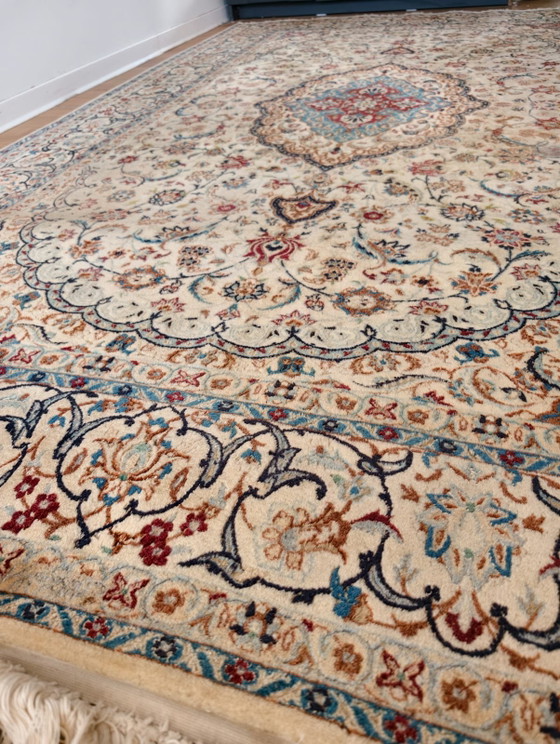 Image 1 of Original Rare Elegant Persian Nain Habibian Rug (Vintage) - 245 x 155 cm