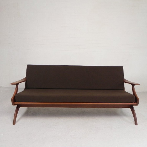 Divano a tre posti in teak De Ster Geldermalsen Gelderland, anni '60 – Divani 3 posti, Wood (photo 4 of 29)