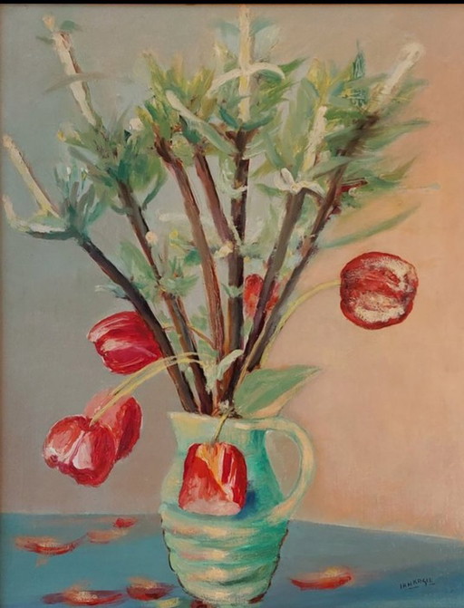 Jan Kagie Senior (1885-1971) - Still Life – schilderijen tekeningen, Canvas (photo 2 of 7)