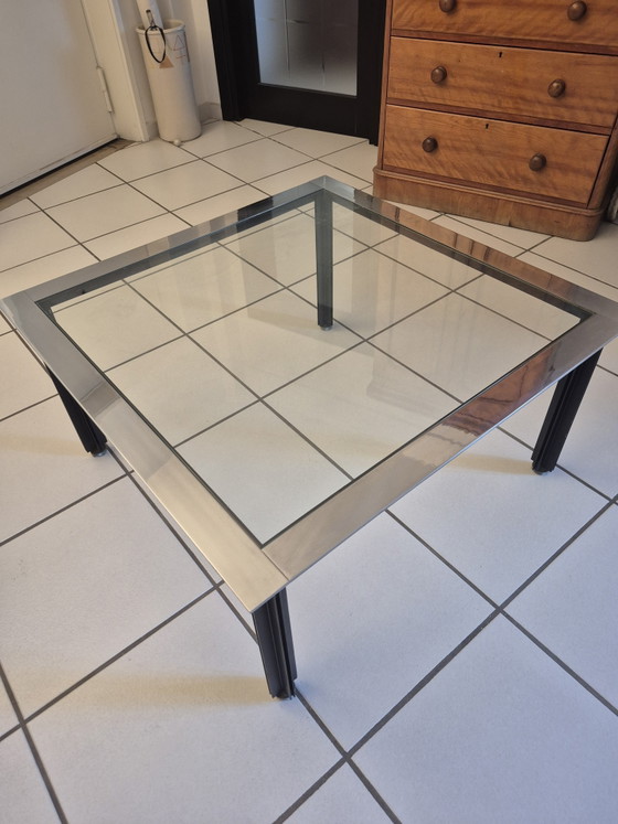 Vintage Salontafel – Glaskunst, Metal, Glass (photo 2 of 5)