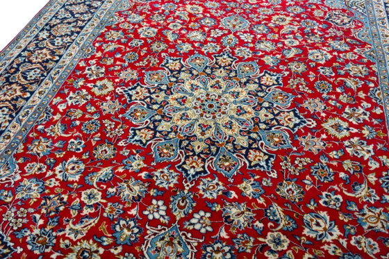 Image 1 of Tapis persan Isfahan noué à la main en liège - 414 x 300 cm