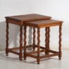 Zweedse eiken nesttafels (ca. 1900) #128 – Bijzettafels, Scandinavian (photo 15 of 40)