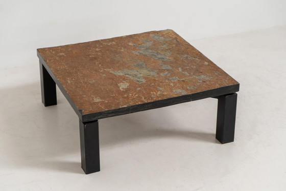 Image 1 of Brutalistischer Couchtisch aus norwegischem Schiefer, 1970er Jahre