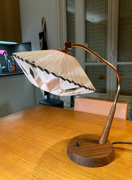 Image 1 of Lampada da tavolo Temde Leuchten in teak e ottone