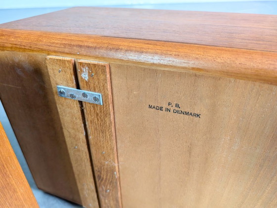 Image 1 of Midcentury Sideboard Noyer Buffet Vintage 1960 Commode II