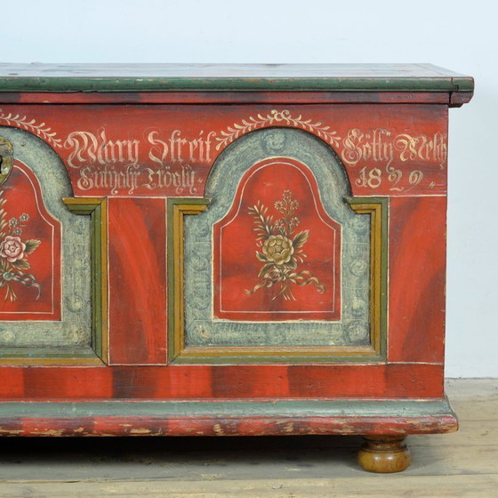 Image 1 of Folk Art Bridal Chest, Anno 1829