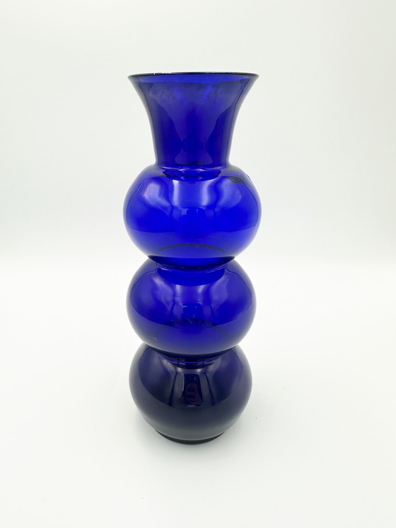 Image 1 of Mouth-blown Glass Vase Glashütte Rheinpfalz
