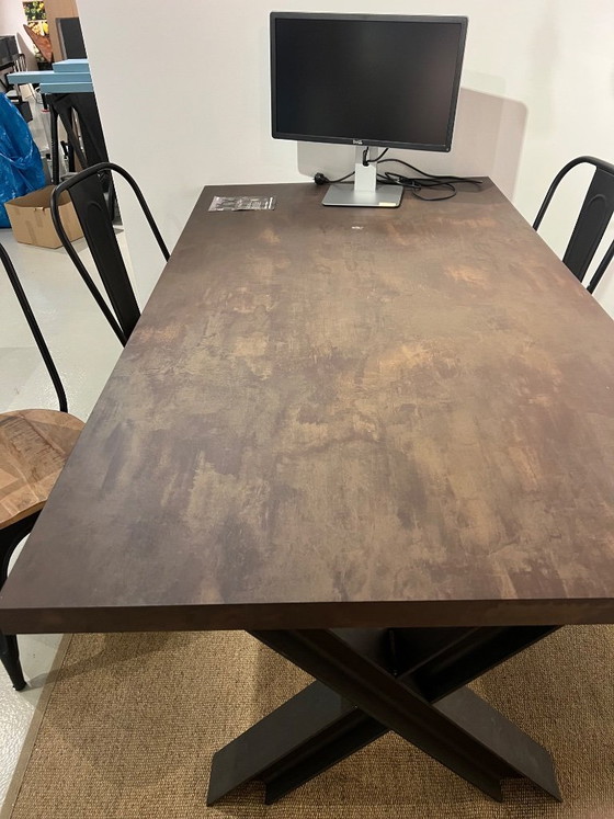 Image 1 of Tolix style industrial dining chairs