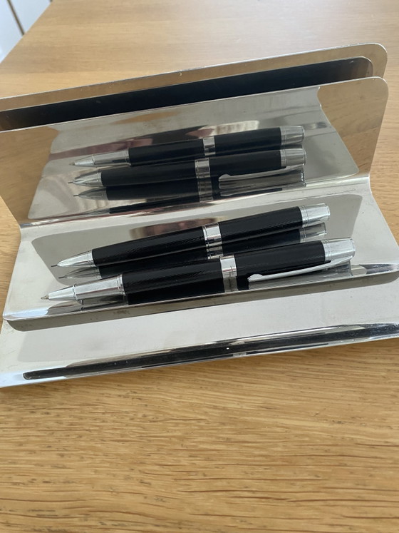 Image 1 of Pens and letters desk holder and such Mari