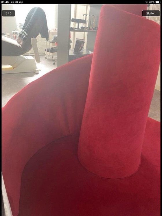 Image 1 of Banco de diseño rood fluweel