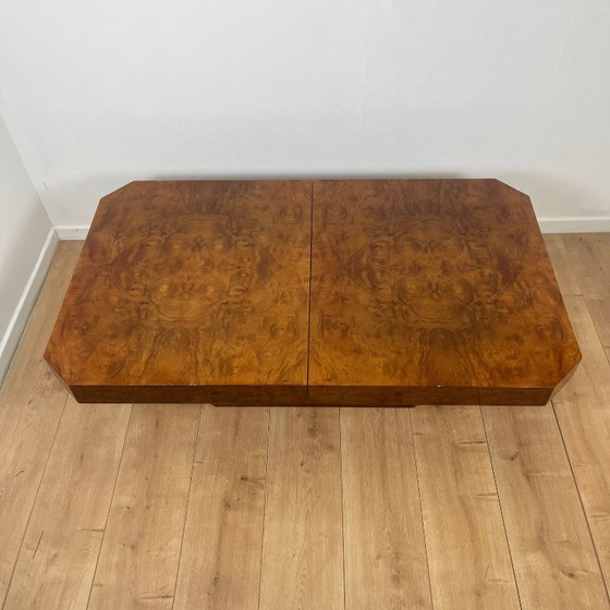 Image 1 of Art Deco coffee/bar table in burr wood – 1930s/1940s