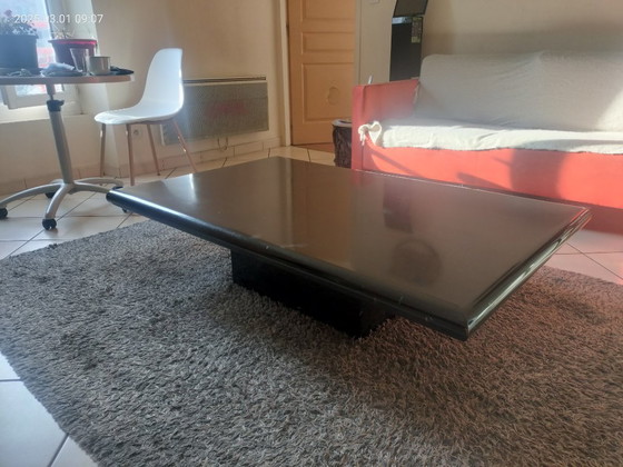 Image 1 of J-C Mahé black lacquered coffee table