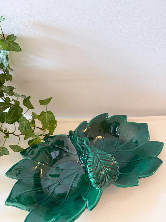 Bol de service vert émeraude – Mid Century Modern (photo 3 of 4)