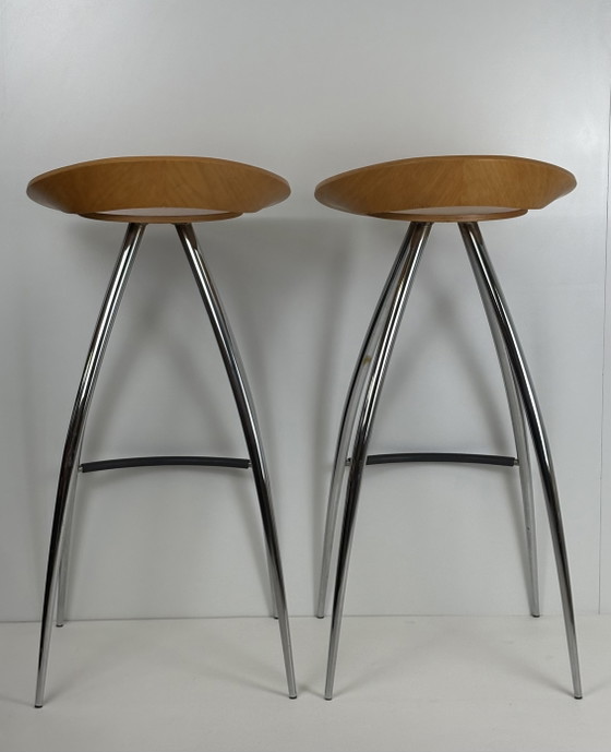 Image 1 of Vintage Magis Lyra set of bar stools Design Group Italia