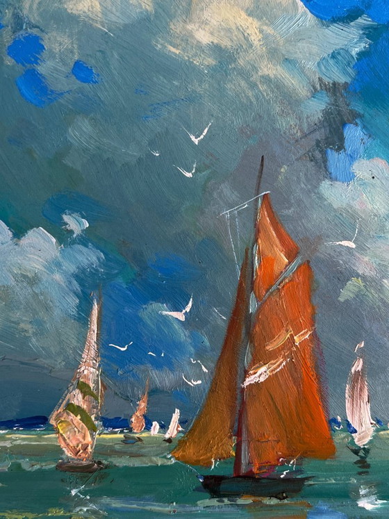 Image 1 of Sailboats at Sea