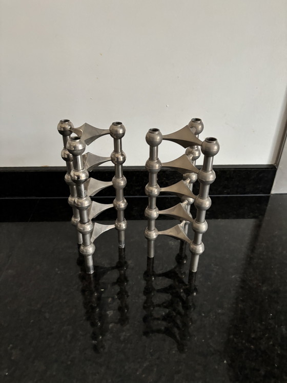 Set di 10 Portacandele vintage originali Stoff Nagel BMF – Iron (photo 5 of 6)