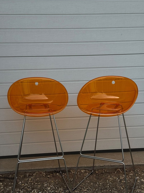 Image 1 of Pedrali Gliss bar stools vintage Italian design.