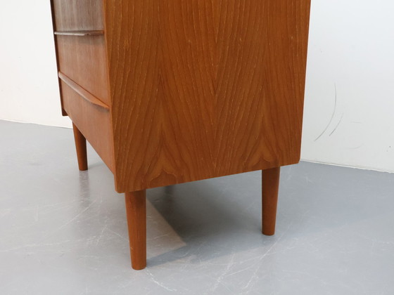 Image 1 of Vintage Deense Ladekast Secretaire Kaptafel Teak 