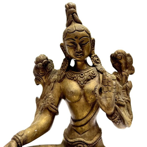 Estatua de Tara Verde Bronce – Sur de la India – Lote 473 – Esculturas, Bronze (photo 9 of 10)