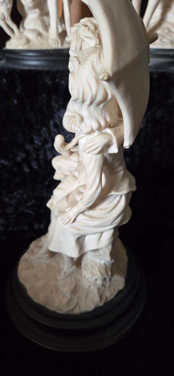 set of 3 statues of Regorani Mario – Mario Regorani, Sculpture, Porcelain (photo 3 of 15)