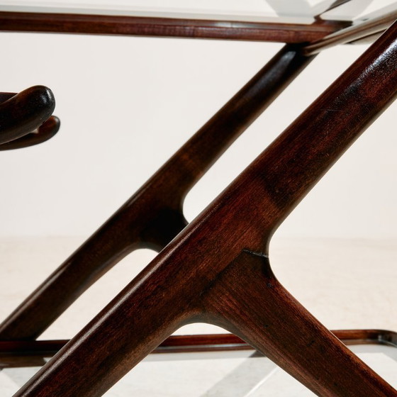 Image 1 of MK11608 Carrello in legno di ontano restaurato da Cesare Lacca per Cassina