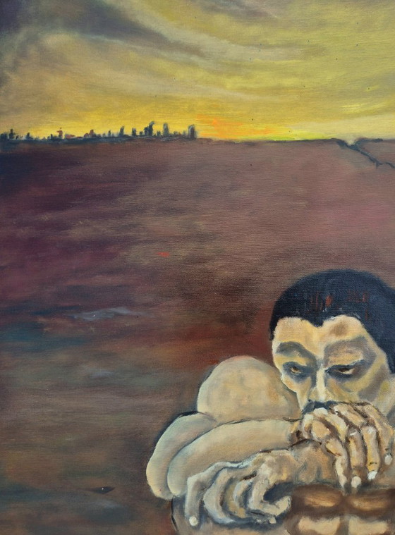 The day after World war 3, Peintures et dessins, Toile, Bois, Marron, Figuratief (photo 7 sur 11)