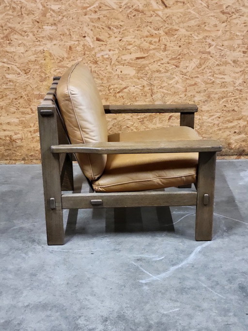 Poltrona brutalista vintage del 1960