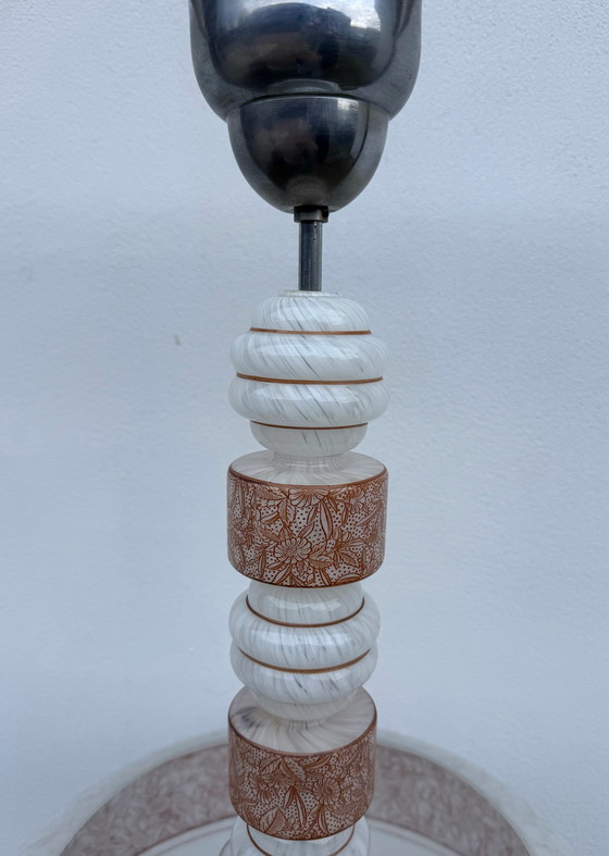 Image 1 of Lampadario in vetro Art Déco dalla Cecoslovacchia