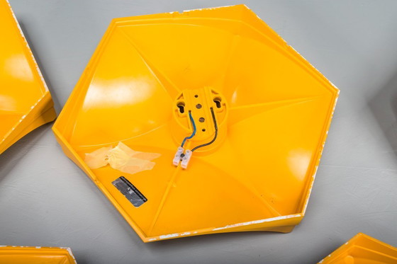 Image 1 of  Vintage Duitse zeshoekige wandlamp van Hoffmeister-Leuchten, 1970