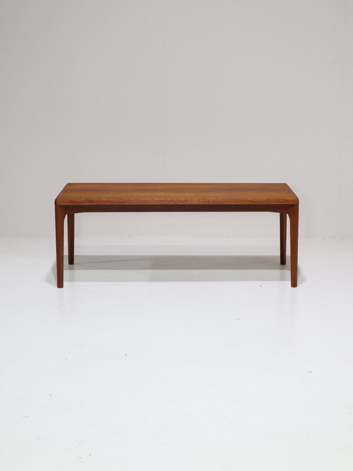 Henning Kjaernulf coffee table teak Danish vintage
