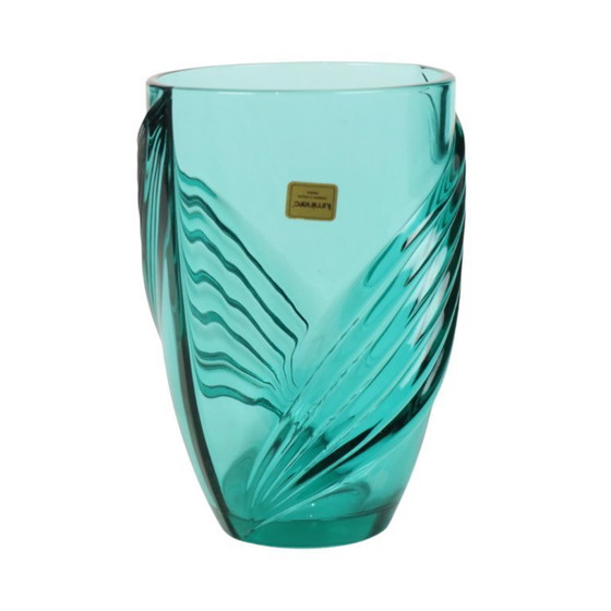 Image 1 of Vintage Turquoise Vase Luminarc