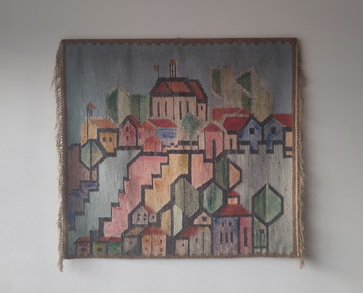 Vintage polnischer Januszkowaka-Wandteppich