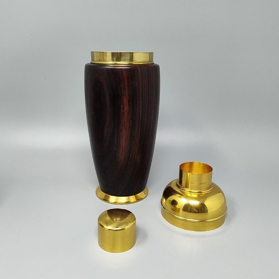 Image 1 of Schitterende cocktailshaker met ijsemmer uit de jaren 70 van Aldo Tura. Gemaakt in Italië.