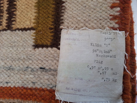 Image 1 of Kelim wandkleed wol handgemaakt vintage