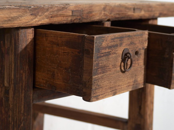 Consolle antica in legno di olmo – Cina, circa 1920 – Console, Iron (photo 36 of 40)