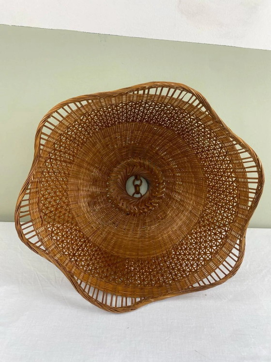 Sospensione vintage in canna – Lampade a sospensione, Wicker, Rattan, Bohemian (photo 13 of 17)