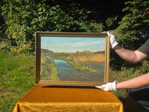 Origineel Impressionistisch Landschapsschilderij - 1935