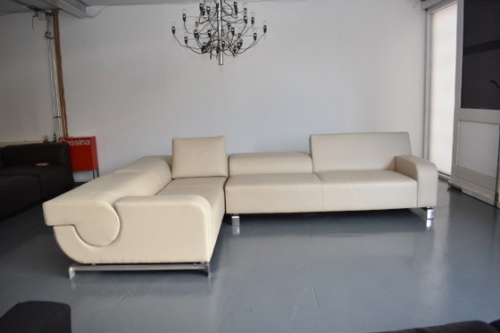 Neuwertige Exklusive Leolux Design Lounge Eckbank – Modulare Sofas, Leather, Metal (photo 2 of 15)