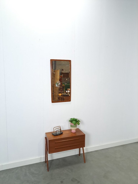 Image 1 of Deense teak set met AP Mobler ladekast en spiegel