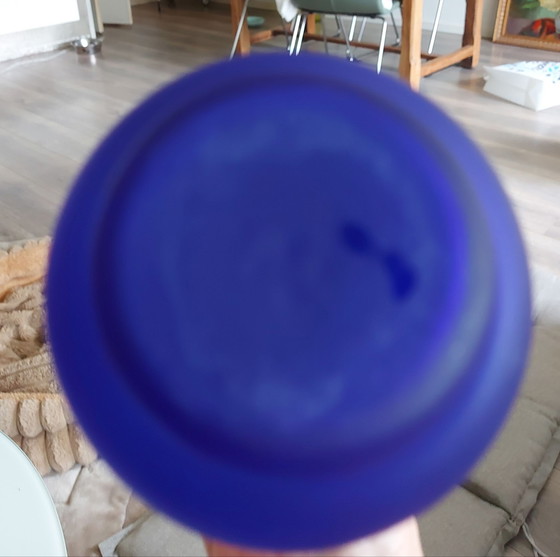 Mosser ? Vetro blu cobalto boemo – Oggetti decorativi, Metallo (photo 5 of 5)