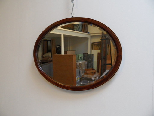 Antique oval mirror