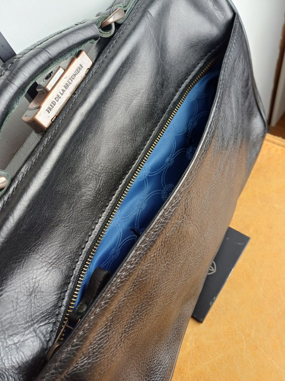 Zgan Medium Werktas Clippersluiting Zwart Fred de la Bretoniere – Laptoptassen, Calfskin (photo 10 of 10)