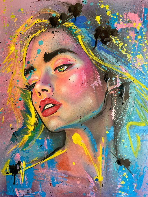NO1R Visualart - Let it shine - Tableau d'artiste sous verre