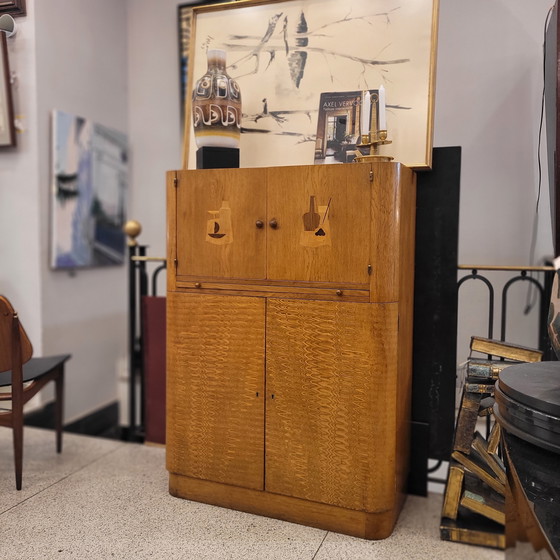 Image 1 of Mueble Bar Art Déco, Madera De Arce, Circa 1930 – Francia