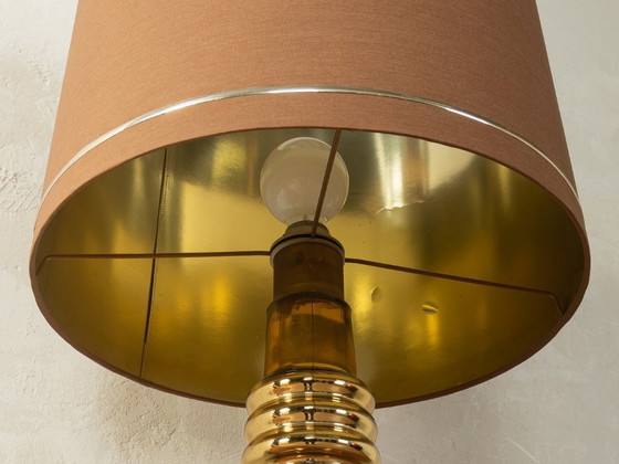 Image 1 of Lampe de table en verre des années 1970