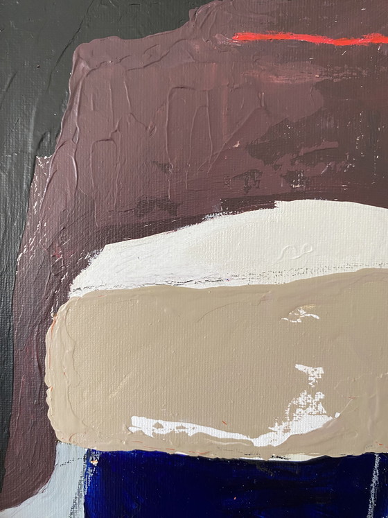 Image 1 of Diptych abstract paintings 21x30 (A4) including frame