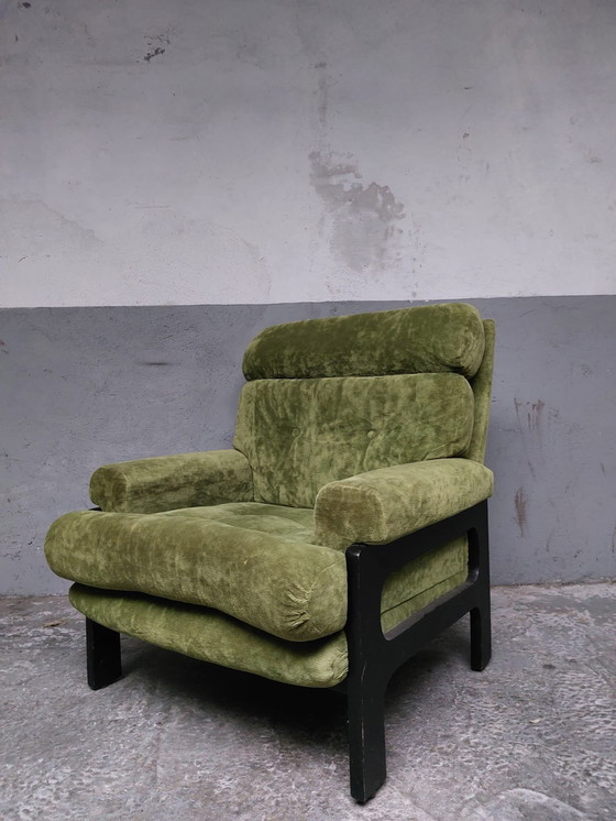 Image 1 of 2 X Mid-Century Green Relax Chairs