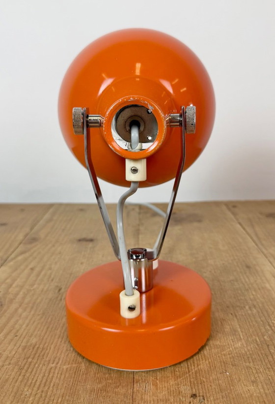 Vintage oranje metalen wandlamp van Lidokov, jaren 70. – Wandlampen, Chrome (photo 6 of 17)