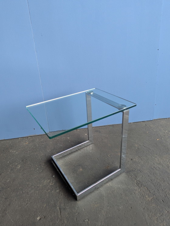 Image 1 of Gebra glass chrome sidetable