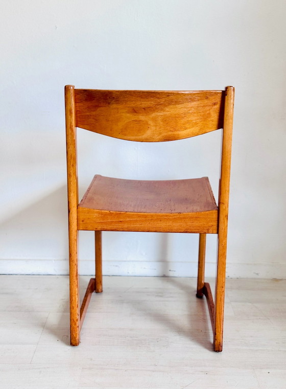 Sedia da orchestra vintage Sven Markelius anni '30, Sedie da pranzo, Legno, Marrone (foto 5 di 9)
